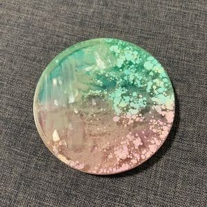 Resin Coaster with Crystals